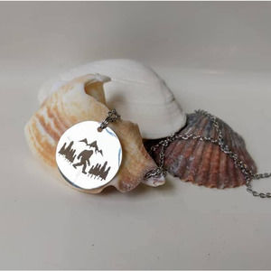 Yeti Sasquatch Bigfoot Ape necklace pendant